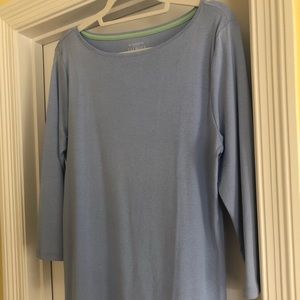 Talbots powder blue 3/4 sleeve.